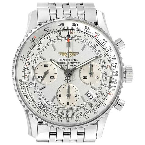 breitling silver watch|breitling watches herren 50mm.